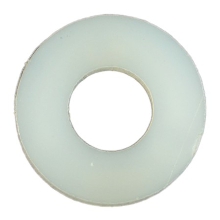 Midwest Fastener Flat Washer, Fits Bolt Size #6 , Nylon 30 PK 62555